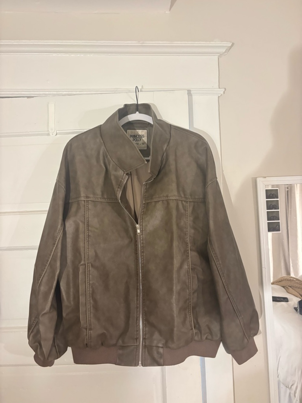 Princess Polly Olive Bomber Jacket